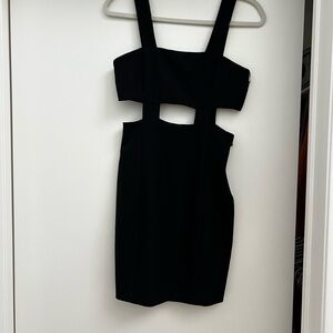 Mini Black Cut-Out Dress